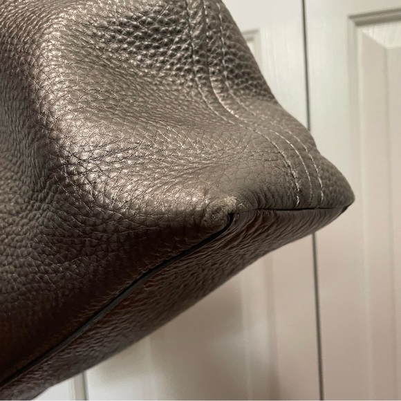 Cole Haan Metallic Silver Double Strap Handbag - Picture 6 of 16